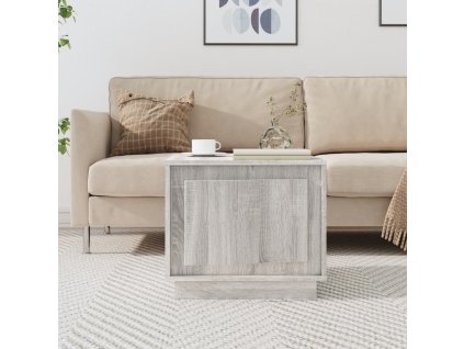 vidaXL Konferenčný stolík sivý sonoma 51x50x44 spracované drevo