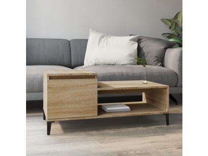 vidaXL Konferenčný stolík dub sonoma 100x50x45 cm spracované drevo