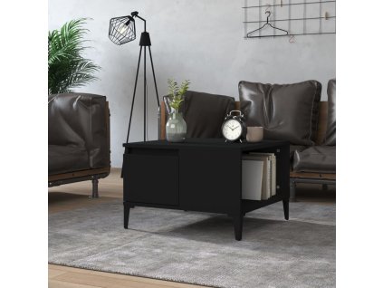 vidaXL Konferenčný stolík čierny 55x55x36,5 cm spracované drevo