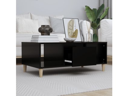vidaXL Konferenčný stolík čierny 90x50x36,5 cm spracované drevo