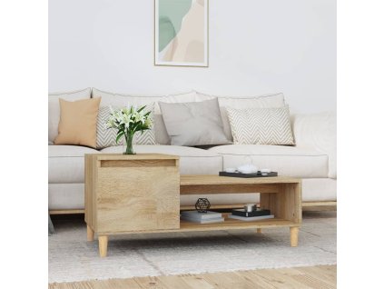 vidaXL Konferenčný stolík dub sonoma 100x50x45 cm spracované drevo