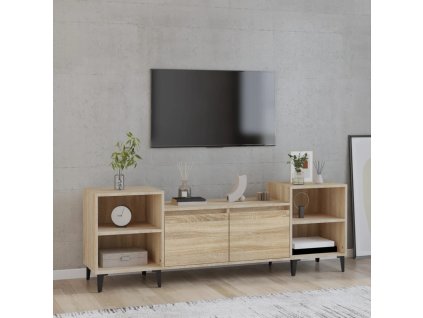 vidaXL TV skrinka dub sonoma 160x35x55 cm spracované drevo