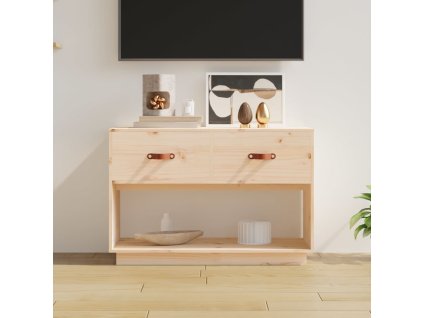vidaXL TV skrinka 90x40x60 cm masívna borovica