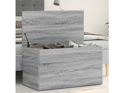 vidaXL Úložná truhlica sivá sonoma 84x42x46 cm spracované drevo