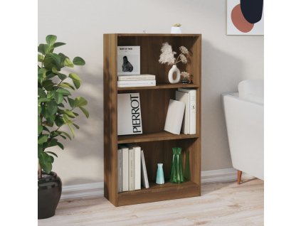 vidaXL Knižnica hnedý dub 60x24x109 cm spracované drevo