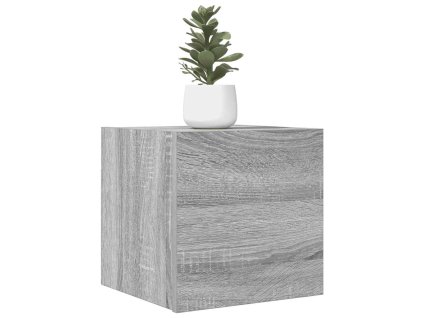 vidaXL Nástenné TV skrinky 4 ks sivé sonoma 30,5x30x30 cm