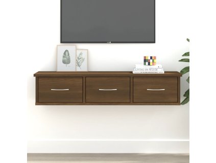 vidaXL Nástenná skrinka hnedý dub 88x26x18,5 cm spracované drevo