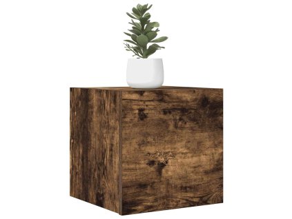 vidaXL Nástenné TV skrinky 4 ks dymový dub 30,5x30x30 cm