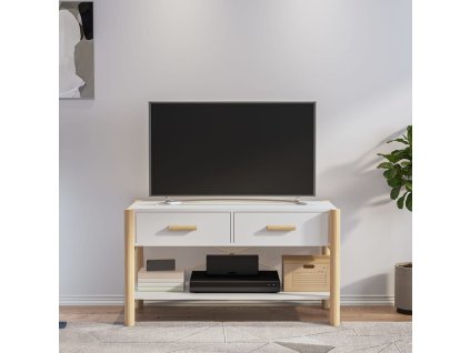 vidaXL TV skrinka biela 82x38x45 cm spracované drevo