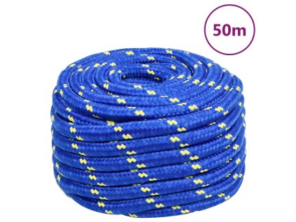 vidaXL Lodné lano modré 20 mm 50 m polypropylén