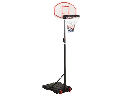 vidaXL Basketbalový stojan biely 216-250 cm polyetén