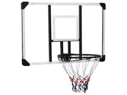 vidaXL Basketbalová doska priehľadná 106x69x3 cm polykarbonát