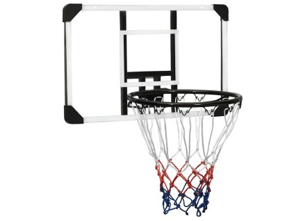 vidaXL Basketbalová doska priehľadná 71x45x2,5 cm polykarbonát