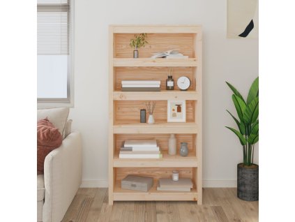 VidaXL Knižnica 80x35x154 cm masívna borovica