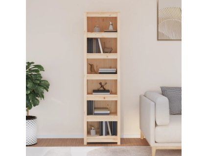 VidaXL Knižnica 50x35x183 cm masívna borovica