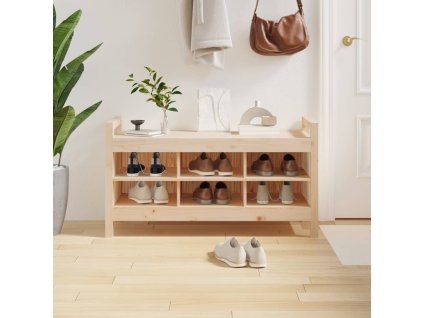 vidaXL Lavička do predsiene 110x40x60 cm masívna borovica