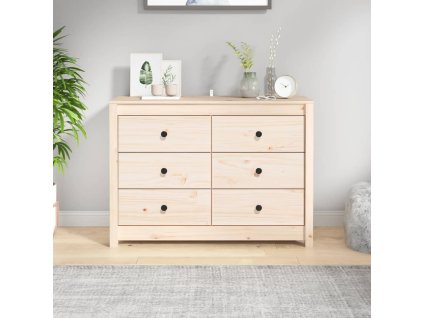VidaXL Bočná skrinka 100x40x72 cm masívna borovica