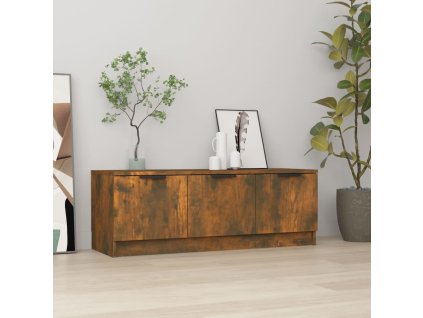 vidaXL TV skrinka, tmavý dub 102x35x36,5 cm, kompozitné drevo