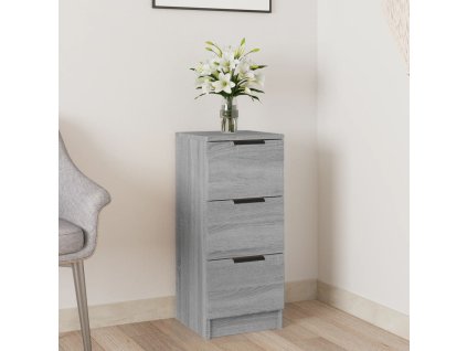 vidaXL Komoda sivý dub sonoma 30x30x70 cm spracované drevo