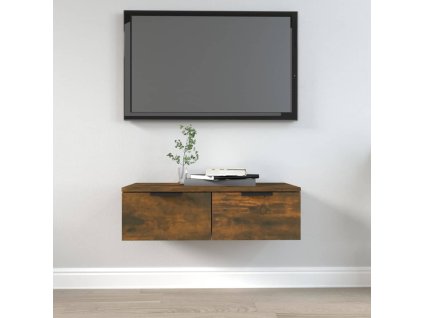 vidaXL Nástenná skrinka dymový dub 68x30x20 cm spracované drevo
