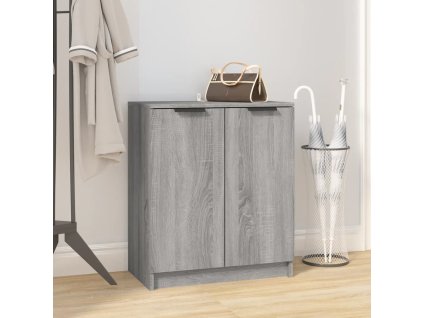 vidaXL Botník sivý dub sonoma 59x35x70 cm spracované drevo