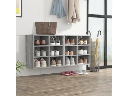 vidaXL Skrinky na topánky 2 ks sivý dub sonoma 52,5x30x50 cm