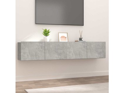 vidaXL TV skrinky 2 ks betónovo sivé 80x30x30 cm kompoz.drevo