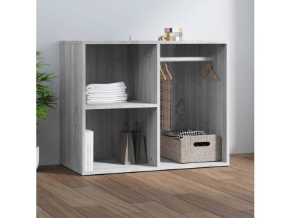 vidaXL Kozmetická skrinka sivý dub sonoma 80x40x65 cm spracované drevo