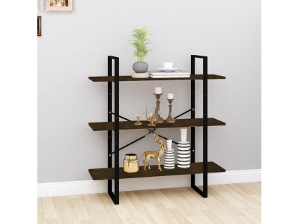 vidaXL Knižnica dymový dub 100x30x105 cm spracované drevo