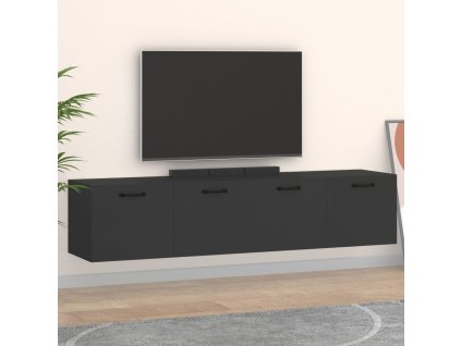 vidaXL Nástenné skrinky 2 ks čierne 60x36,5x35 cm spracované drevo