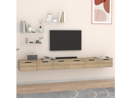 vidaXL Nástenné skrinky 2 ks dub sonoma 102x30x20 cm spracované drevo