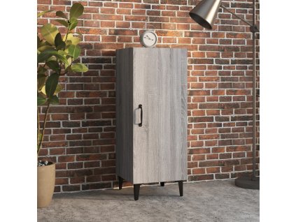 vidaXL Komoda sivý dub sonoma 34,5x34x90 cm spracované drevo