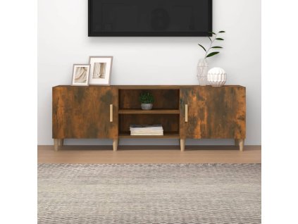 vidaXL TV skrinka dymový dub 150x30x30 cm spracované drevo