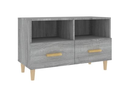 vidaXL TV skrinka sivý dub sonoma 80x36x50 cm spracované drevo