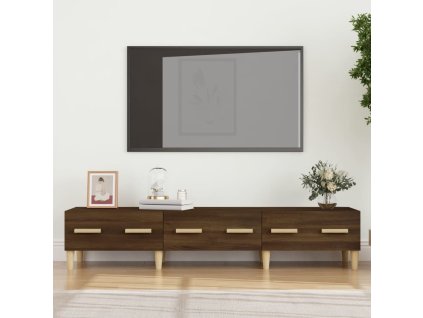 vidaXL TV skrinka hnedý dub 150x34,5x30 cm spracované drevo