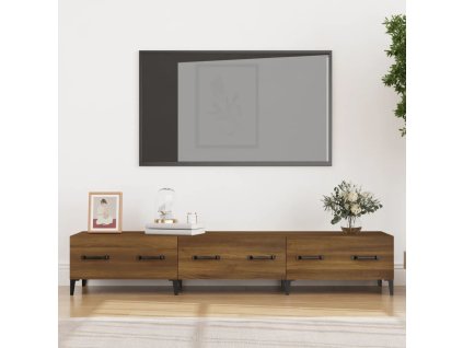 vidaXL TV skrinka hnedý dub 150x34,5x30 cm spracované drevo