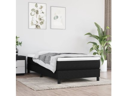 vidaXL Matrac s taštičkovými pružinami čierny 100x200x20 cm látka