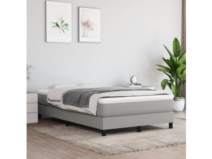 vidaXL Matrac s taštičkovými pružinami bledosivý 120x200x20 cm látka