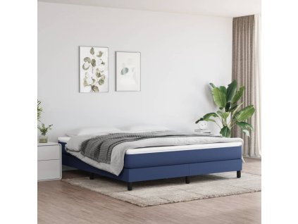 vidaXL Matrac s taštičkovými pružinami modrý 160x200x20 cm látka