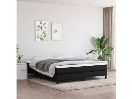 vidaXL Matrac s taštičkovými pružinami čierny 180x200x20 cm látka