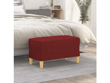vidaXL Lavička vínovo-červená 70x35x41 cm látka