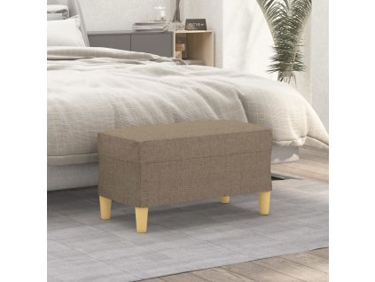 vidaXL Lavička sivohnedá 70x35x41 cm látka