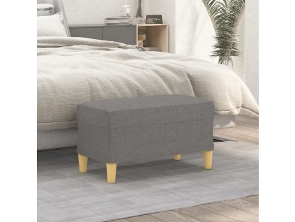 vidaXL Lavica tmavosivá 70x35x41 cm látka