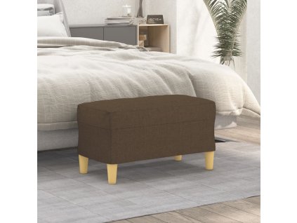 vidaXL Lavička hnedá 70x35x41 cm látka