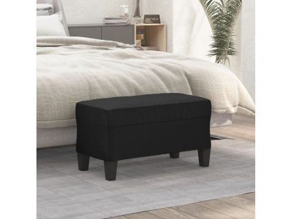 vidaXL Lavička čierna 70x35x41 cm umelá koža