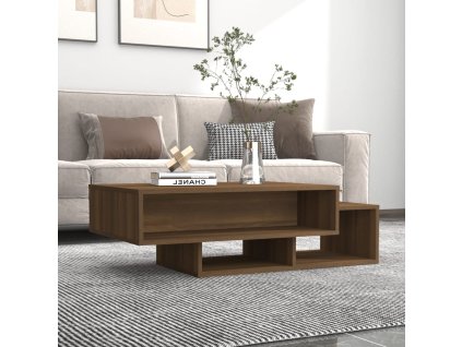 vidaXL Konferenčný stolík hnedý dub 105x55x32 cm spracované drevo