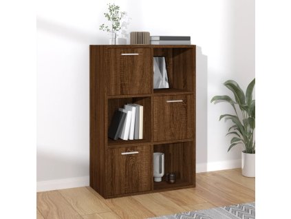 vidaXL Úložná skrinka hnedý dub 60x29,5x90 cm