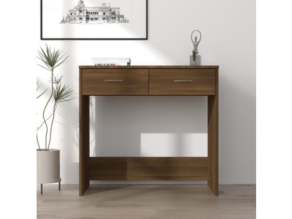 vidaXL Stôl hnedý dub 80x40x75 cm kompozitné drevo