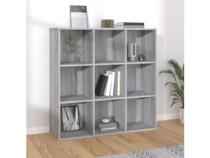 vidaXL Knižnica sivý dub sonoma 98x29x97,5 cm