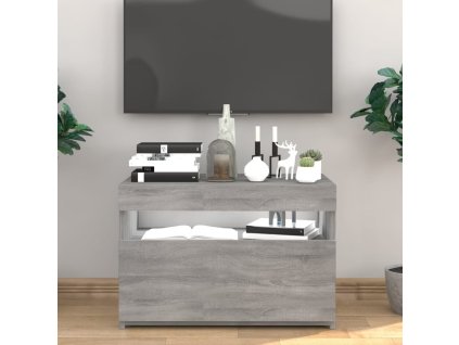 vidaXL TV skrinka s LED, sivý dub sonoma 60x35x40 cm